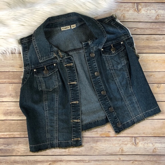CATO Denim Fashion Vest - Picture 4 of 8